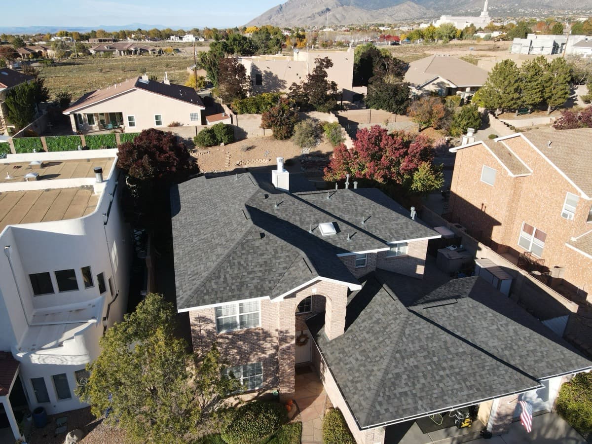 Shingle roof installed by Paramount Roofing