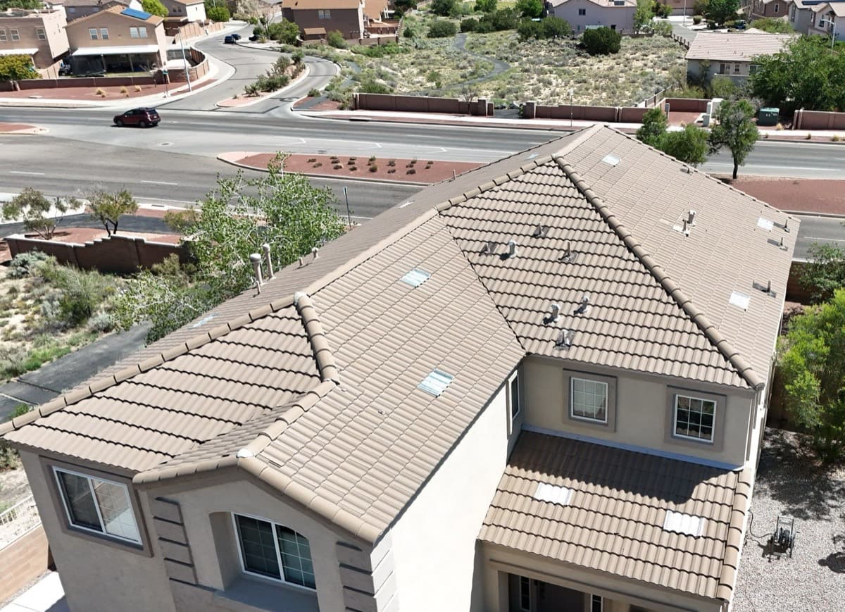 Tile roof installed by Paramount Roofing